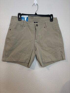 Kuhl Women's Athletic Shorts in Khaki - Lightweight Everyday Active Short